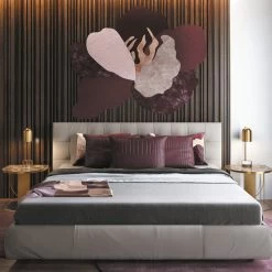 Aytm - Sino-bijzettafel 12 Aytm - Sino-bijzettafel -Meubilair Verkoopwinkel AYTM Sino Beistelltisch 40 x 50 cm gold Marmor braun Schlafzimmer Beistelltisch Ambiente