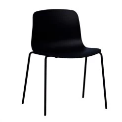 Hay - About A Chair AAC 16, Stalen Buis Zwart / Zwart