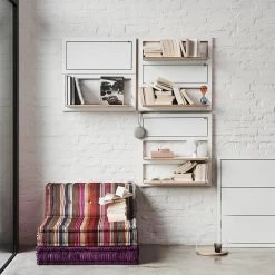 Ambivalenz - Fläpps Plank, 1 Plank -Meubilair Verkoopwinkel Ambivalenz Flaepps System Living Regal Wohnraum weiss Blumentreppe Ambinete