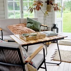 Bloomingville - Hampton Tafel 90 X 45, Bruin -Meubilair Verkoopwinkel Bloomingville Hampton Tisch 90 x 45 braun Ambiente