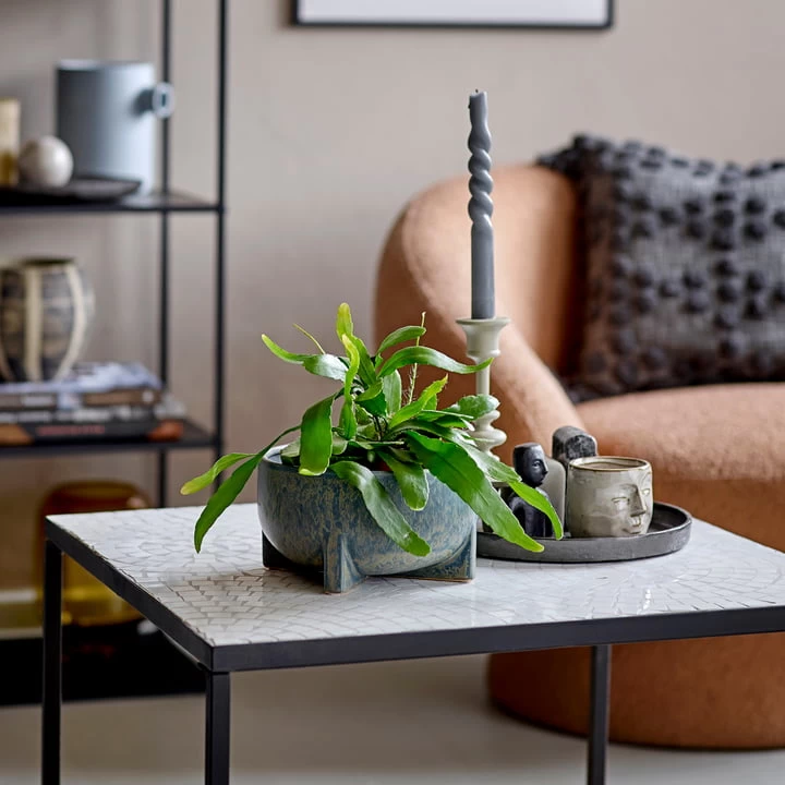 Bloomingville - Beryl Bloempot, Grijs-blauw 2 Bloomingville - Beryl Bloempot, Grijs-blauw - Afbeelding 2