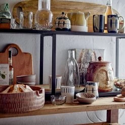 Bloomingville - Lisser Plank, Zwart -Meubilair Verkoopwinkel Bloomingville Peline Schale 2er Set 11cm blau Anrichte Ambiente