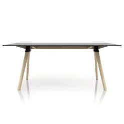 Meubilair Verkoopwinkel -Meubilair Verkoopwinkel Butch The Wild Bunch Esstisch Buche natur schwarz