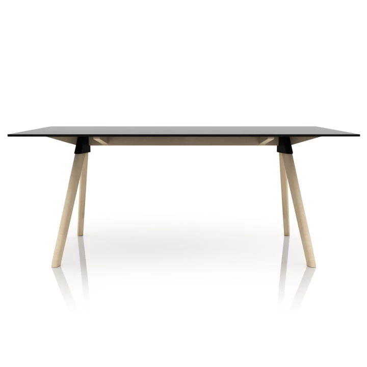 Magis - Butch The Wild Bunch Eettafel, 180 X 90cm Natuurbeuken / Wit 2 Magis - Butch The Wild Bunch Eettafel, 180 X 90cm Natuurbeuken / Wit - Afbeelding 2