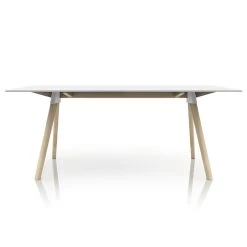 Meubilair Verkoopwinkel 12 Magis - Butch The Wild Bunch Eettafel, 180 X 90cm Natuurbeuken / Wit