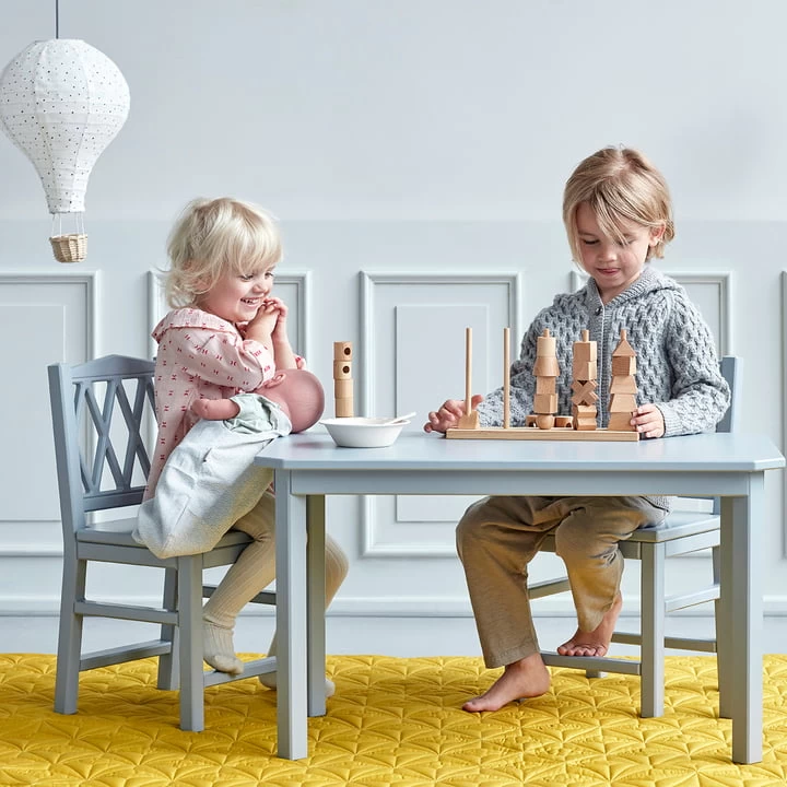 Cam Cam Copenhagen - Harlekijn Kindertafel, Wit 2 Cam Cam Copenhagen - Harlekijn Kindertafel, Wit - Afbeelding 2