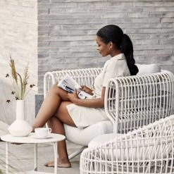 Cane-line - Nest Loungestoel Outdoor -Meubilair Verkoopwinkel Cane line Nest Sessel Outdoor weiss Ambiente 1