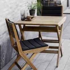 Cane-line - Zit- En Rugkussen Voor Flip Vouwstoel Outdoor, Grijs -Meubilair Verkoopwinkel Cane line Sitz und Rueckenkissen Flipp Ambiente 1