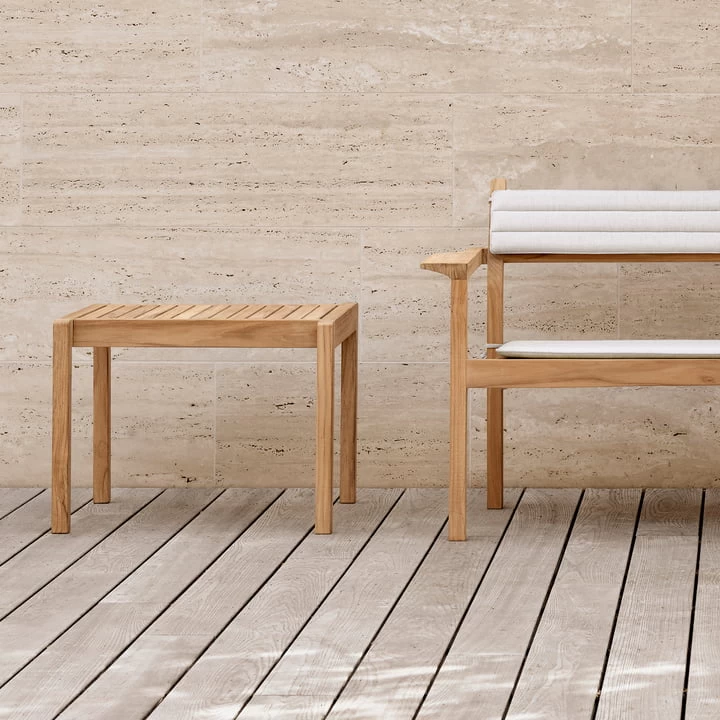 Carl Hansen - AH911 Bijzettafel Voor Buiten, 5 9. 5 X 4 8. 5 Cm, Onbehandeld Teakhout 3 Carl Hansen - AH911 Bijzettafel Voor Buiten, 5 9. 5 X 4 8. 5 Cm, Onbehandeld Teakhout - Afbeelding 3