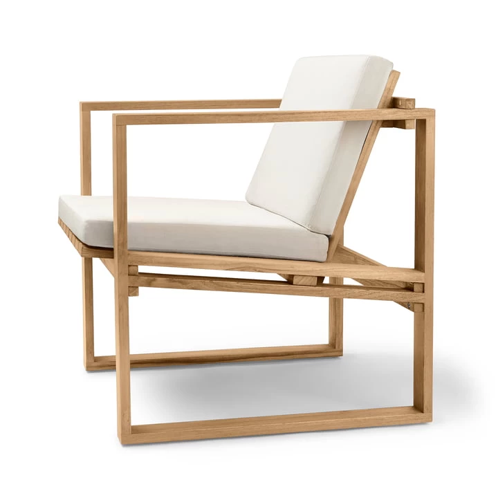 Carl Hansen - BK11 Lounge Chair, Teak Onbehandeld 2 Carl Hansen - BK11 Lounge Chair, Teak Onbehandeld - Afbeelding 2