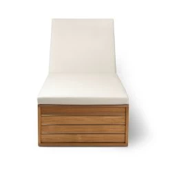 Carl Hansen - Kussen Voor De Bk14 Ligstoel -Meubilair Verkoopwinkel Carl Hansen BK14 Sonnenliege Teak geoelt Lehne hoch mit Auflage frontal