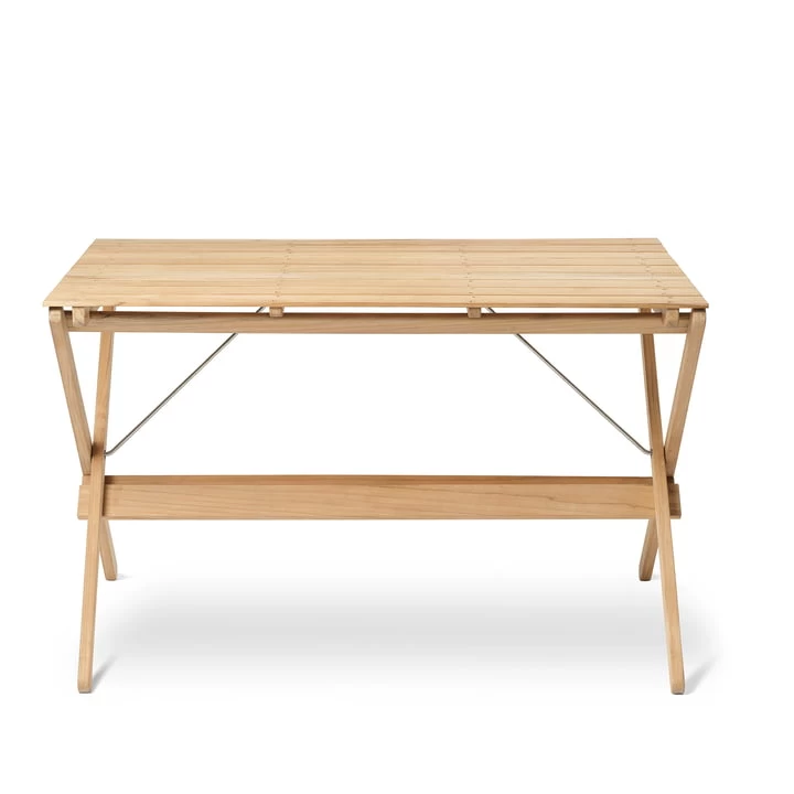 Carl Hansen - Bm3670 Eettafel 71,5 X 115 Cm, Onbehandeld Teakhout 2 Carl Hansen - Bm3670 Eettafel 71,5 X 115 Cm, Onbehandeld Teakhout - Afbeelding 2