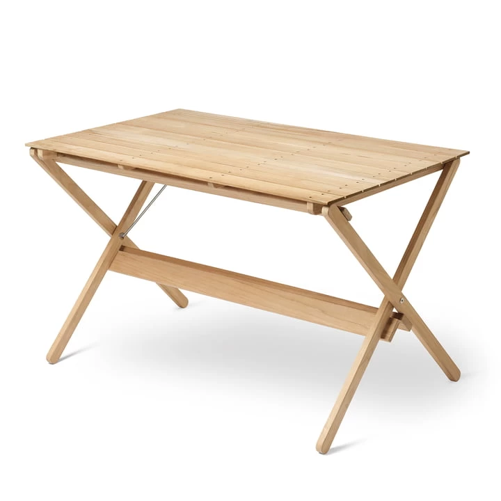 Carl Hansen - Bm3670 Eettafel 71,5 X 115 Cm, Onbehandeld Teakhout 1 Carl Hansen - Bm3670 Eettafel 71,5 X 115 Cm, Onbehandeld Teakhout