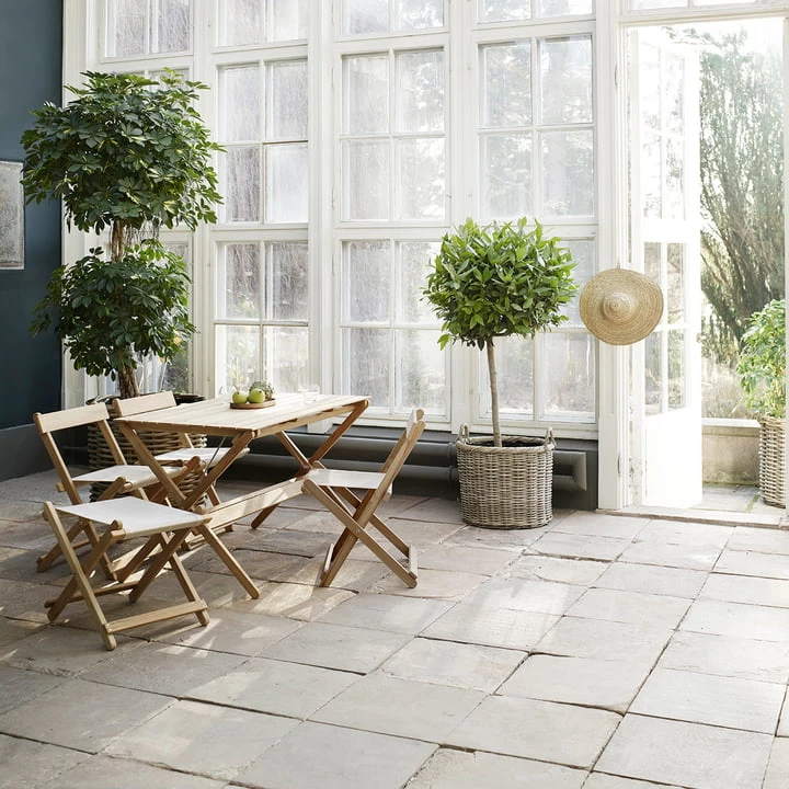 Carl Hansen - Bm3670 Eettafel 71,5 X 115 Cm, Onbehandeld Teakhout 4 Carl Hansen - Bm3670 Eettafel 71,5 X 115 Cm, Onbehandeld Teakhout - Afbeelding 4