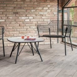 Emu - Lyze Tafel 40 X 40 Cm, Zwart (24) -Meubilair Verkoopwinkel Emu Lyze Tisch 70 x 70 cm schwarz Situation