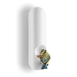 Eva Solo - Muurvogelvoederbuis -Meubilair Verkoopwinkel Eva Solo Wand Vogelfutterroehre gefuellt mit Vogel