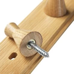 FDB Møbler - Q3 Allé Wandkapstok 7 FDB Møbler - Q3 Allé Wandkapstok -Meubilair Verkoopwinkel FDB Mobler Q3 Alle Wandgarderobe Haken Eiche natur mit Schraube