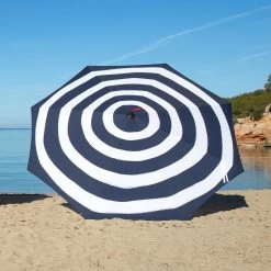 Fatboy - Stripesol Set Parasol + Standaard -Meubilair Verkoopwinkel Fatboy Stripesol Set Sonnenschirm 350 cm dunkelblau Situation