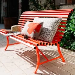 Fermob - Louisiane Bank 150 Cm -Meubilair Verkoopwinkel Fermob Louisiane Bank 150 cm karotte Situation 2