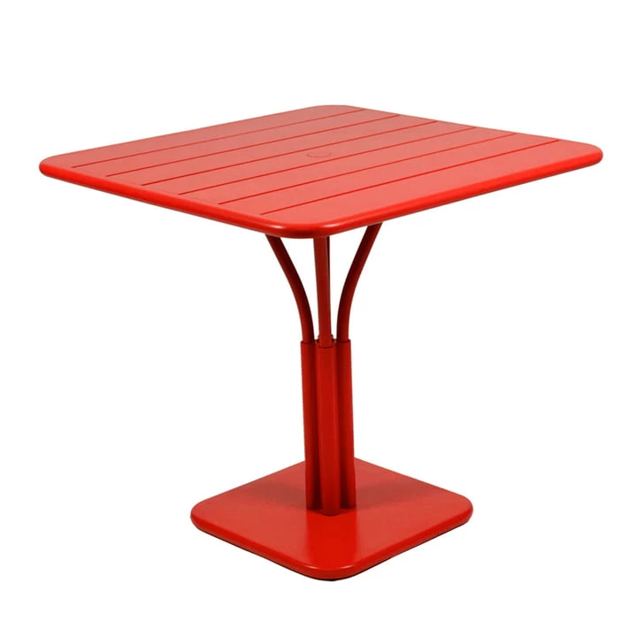 Fermob - Luxembourg Tafel, Vierkant, 80 X 80cm, Katoen Wit 2 Fermob - Luxembourg Tafel, Vierkant, 80 X 80cm, Katoen Wit - Afbeelding 2