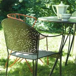 Fermob - Rendez-vous Fauteuil, Katoen Wit -Meubilair Verkoopwinkel Fermob Rendez Vous Sessel Tisch garten Ambiente