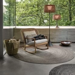 Gloster - Deco Tapijt Outdoor 11 Gloster - Deco Tapijt Outdoor -Meubilair Verkoopwinkel Gloster Ambient Mesh Lantern Akku LED Leuchte Situation 5