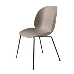 Gubi - Beetle Stoel (metaal) -Meubilair Verkoopwinkel Gubi Beetle Dining Chair Conic Base schwarz new beige Freisteller