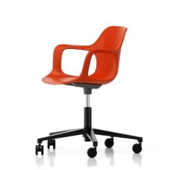 Vitra - Hal Studio Bureaustoel -Meubilair Verkoopwinkel HAL Armchair Studio rot orange frei