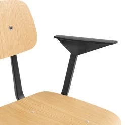 Hay - Result Fauteuil -Meubilair Verkoopwinkel HAY Result Armlehnenstuhl Eiche natur schwarz Detail 2