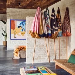 HKliving - Parasol -Meubilair Verkoopwinkel HKliving Framed Artwork Wandbild mit Plexiglas Rahmen catch my drift und Sonnenschirme