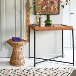 HKliving - Rotan Bijzettafel -Meubilair Verkoopwinkel HKliving Rattan Beistelltisch 48 cm natural Situation