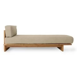 HKliving - Teak Outdoor Daybed 18 HKliving - Teak Outdoor Daybed -Meubilair Verkoopwinkel HKliving Teak Outdoor Daybed natural seitlich