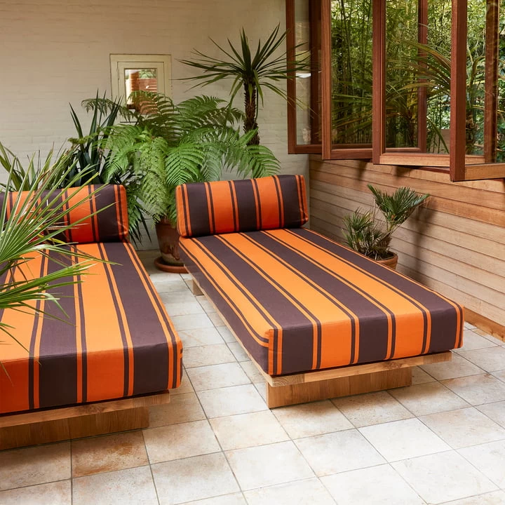 HKliving - Teak Outdoor Daybed 15 HKliving - Teak Outdoor Daybed - Afbeelding 15