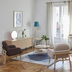 Hartô - Eugénie Salontafel -Meubilair Verkoopwinkel Harto EUGENIE weiss rund Couchtisch metall Holz Ambiente