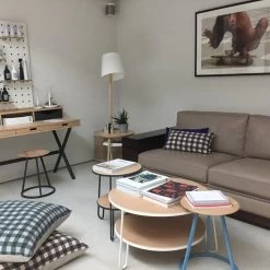 Hartô - Eugénie Salontafel -Meubilair Verkoopwinkel Harto EUGENIE weiss rund Couchtisch metall Holz Wohnzimmer Ambiente