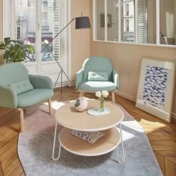 Hartô - Eugénie Salontafel -Meubilair Verkoopwinkel Harto Geroges Sessel Eungenie tisch Leuchte teppich Ambiente