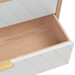 Hartô - Marius Ladekast -Meubilair Verkoopwinkel Harto Marius Schubladen Kommode lichtgrau RAL 7035 Detail Schublade