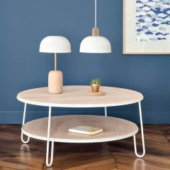 Hartô - Eugénie Salontafel -Meubilair Verkoopwinkel Harto Nina Pendelleuchte und Tischleuchte weiss RAL 9016