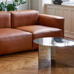 Hay - Spleettafel XL -Meubilair Verkoopwinkel Hay Mags Soft Low silk cognac lSlit Table XL mirror Ambinete