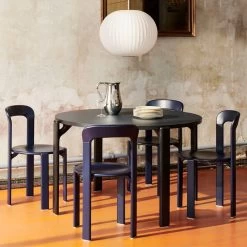 Hay - Rey Eettafel -Meubilair Verkoopwinkel Hay Rey Esstisch 128 5 cm deep blue Laminat royal blue Situation