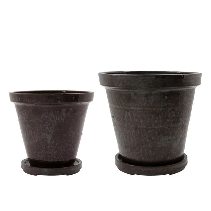 House Doctor - Flower Bloempot Met Schotel 1 House Doctor - Flower Bloempot Met Schotel