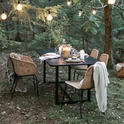 House Doctor - Helo Outdoor Tafel -Meubilair Verkoopwinkel House Doctor Helo Outdoor Tisch 90 x 200 cm schwarz Wald Ambiente