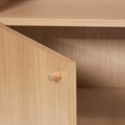 Hübsch Interior - Prime Legplank, H 170 Cm, Eik -Meubilair Verkoopwinkel Huebsch Interior Prime Regal H 170 cm eiche natur Detail 1