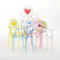 Kartell - Lou Lou Ghost Special Edition 12 Kartell - Lou Lou Ghost Special Edition -Meubilair Verkoopwinkel Kartell Lou Lou Ghost Kinderstuhl transparent Ambiente gruppe