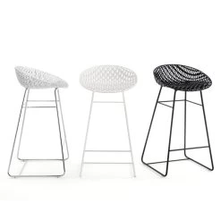 Kartell - Smatrik Barkruk, Verchroomd / Kristal 5 Kartell - Smatrik Barkruk, Verchroomd / Kristal -Meubilair Verkoopwinkel Kartell Smatrik Barstuhl schwarz weiss Crystal frei