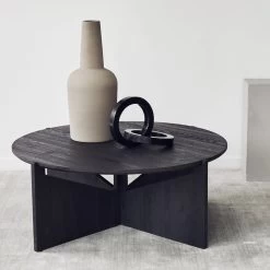 Kristina Dam Studio - Salontafel -Meubilair Verkoopwinkel Kristina Dam Studio Couchtisch XL 78 H 36 cm schwarz Ambiente 1