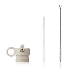 LIEWOOD - Warren Waterfles -Meubilair Verkoopwinkel LIEWOOD Warren Wasserflasche 350 ml Strohhalm Buerste frei