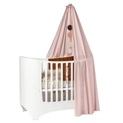 Classic Leander - Luifel Voor Kinderbed -Meubilair Verkoopwinkel Leander Himmel Classic Babybett 180x390 cm dustyrose frei 1