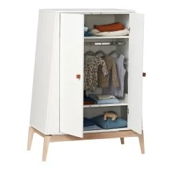 Luna Leander - Garderobe -Meubilair Verkoopwinkel Leander Luna Kleiderschrank 103x52 cm Eiche weiss offen frei