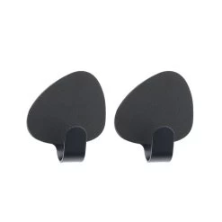 LindDNA - Curve Muurhaak S, Zwart (set Van 2)